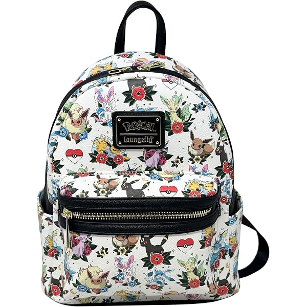 Amazon.com: Loungefly Pokemon Winged Pokemon Types Mini Backpack